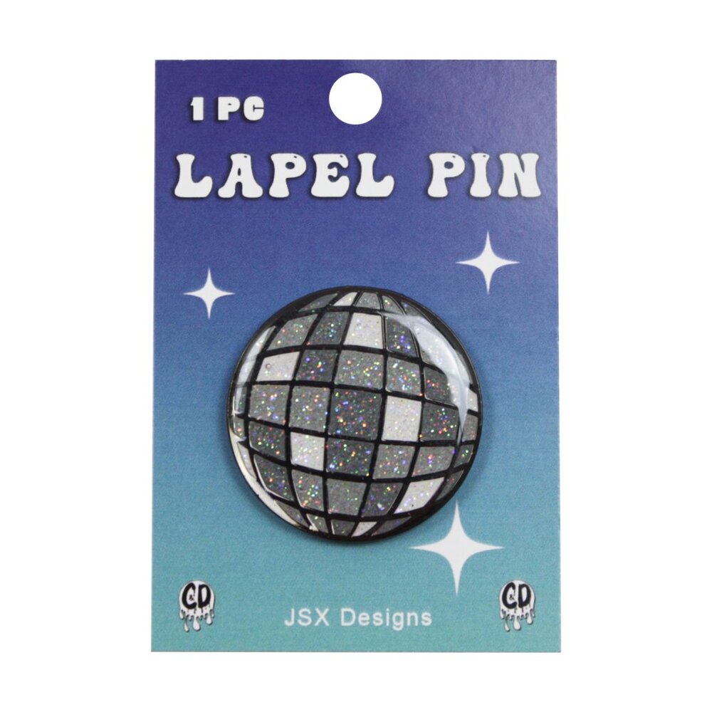 Disco Ball Enamel Pin - Retro 70s Dance Pop Culture Rock Music Apparel Gift NWT